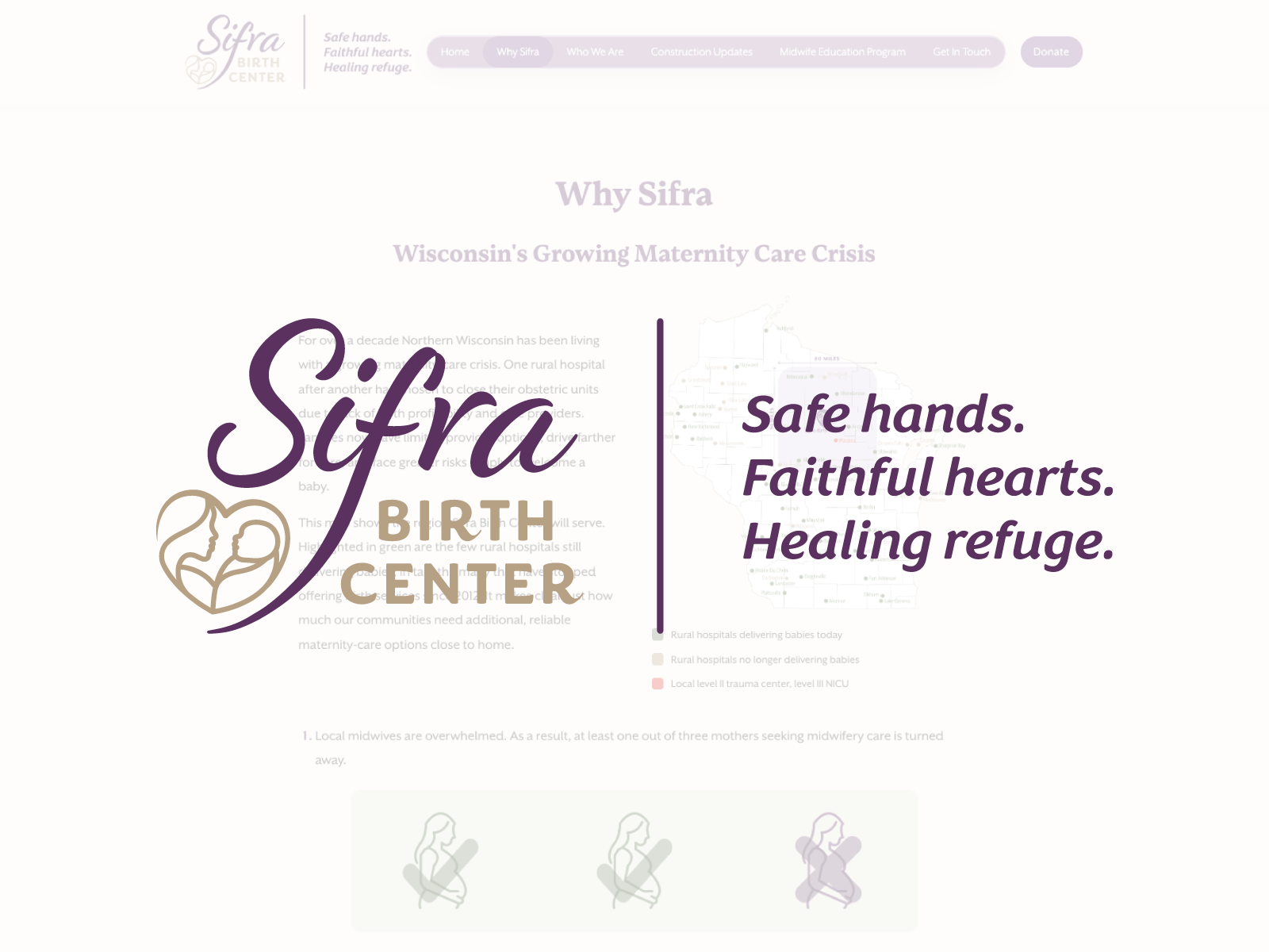 Sifra Birth Center website